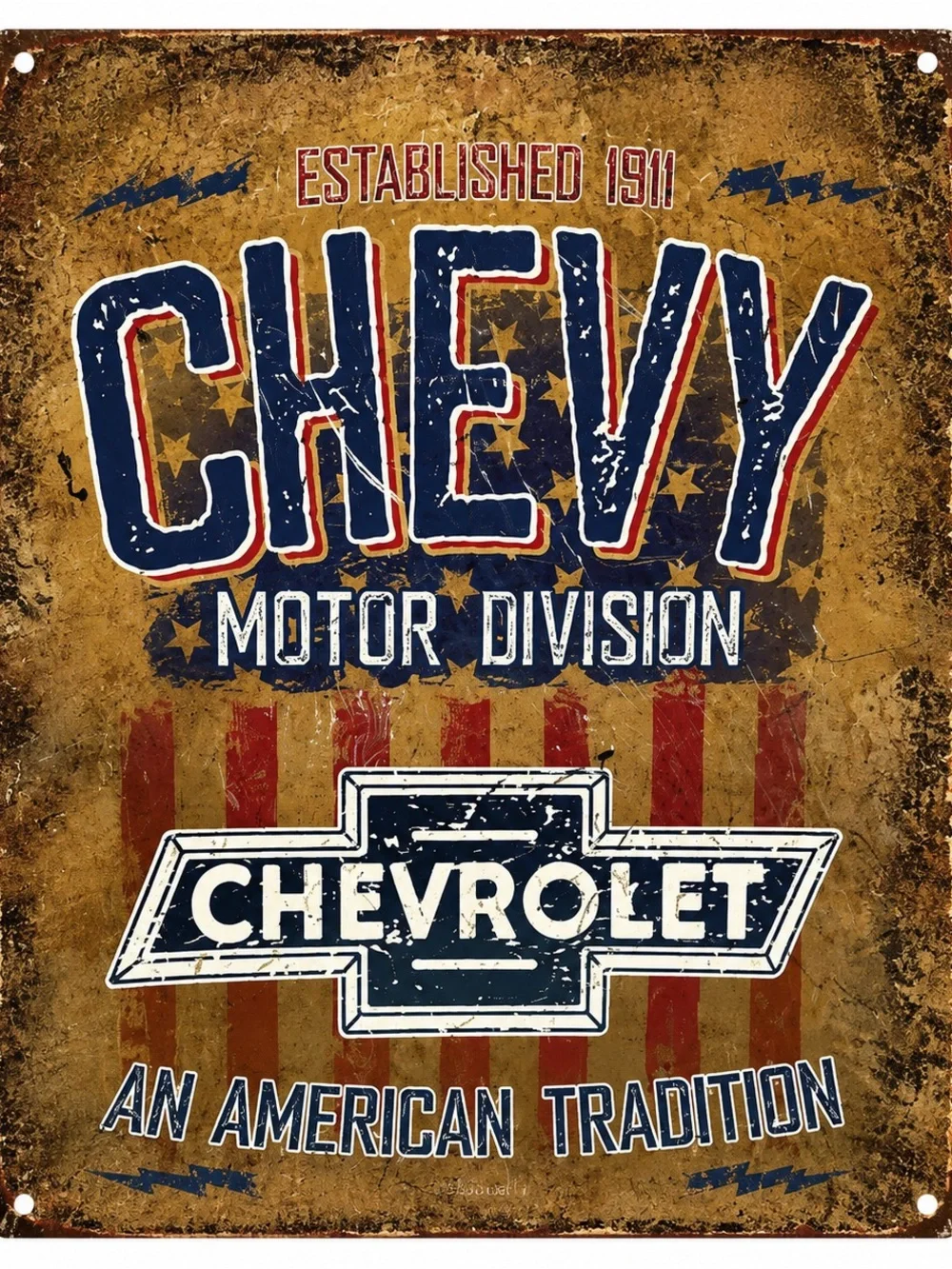 NEW Chevrolet Chevy Motor Division Metal Sign